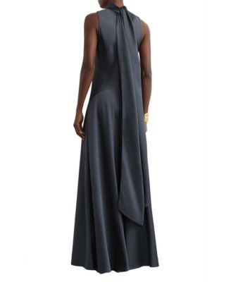 reiss satin cape maxi dress Reiss Satin Cape Maxi Dress in Pink