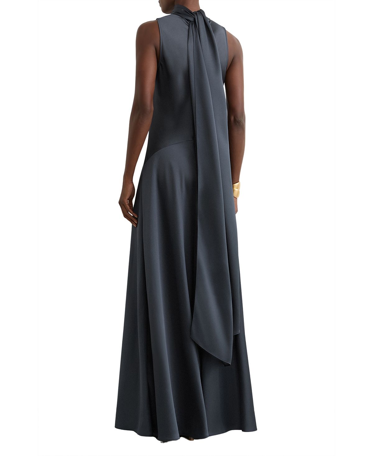 REISS Women's Satin Cape Maxi Dress view 4 — MAYCSS fashion products