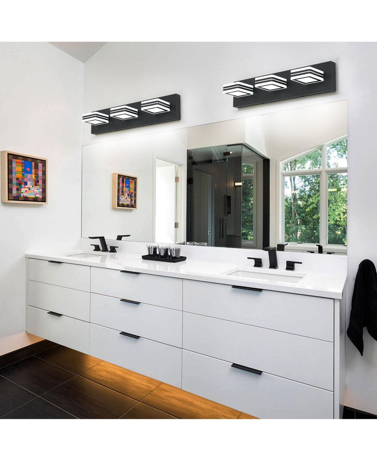 Midola Vanity Light Fixtures 3 Lights Up and Down Led Modern Bathroom Vanity Lights Over Mirror Bath Wall Lighting