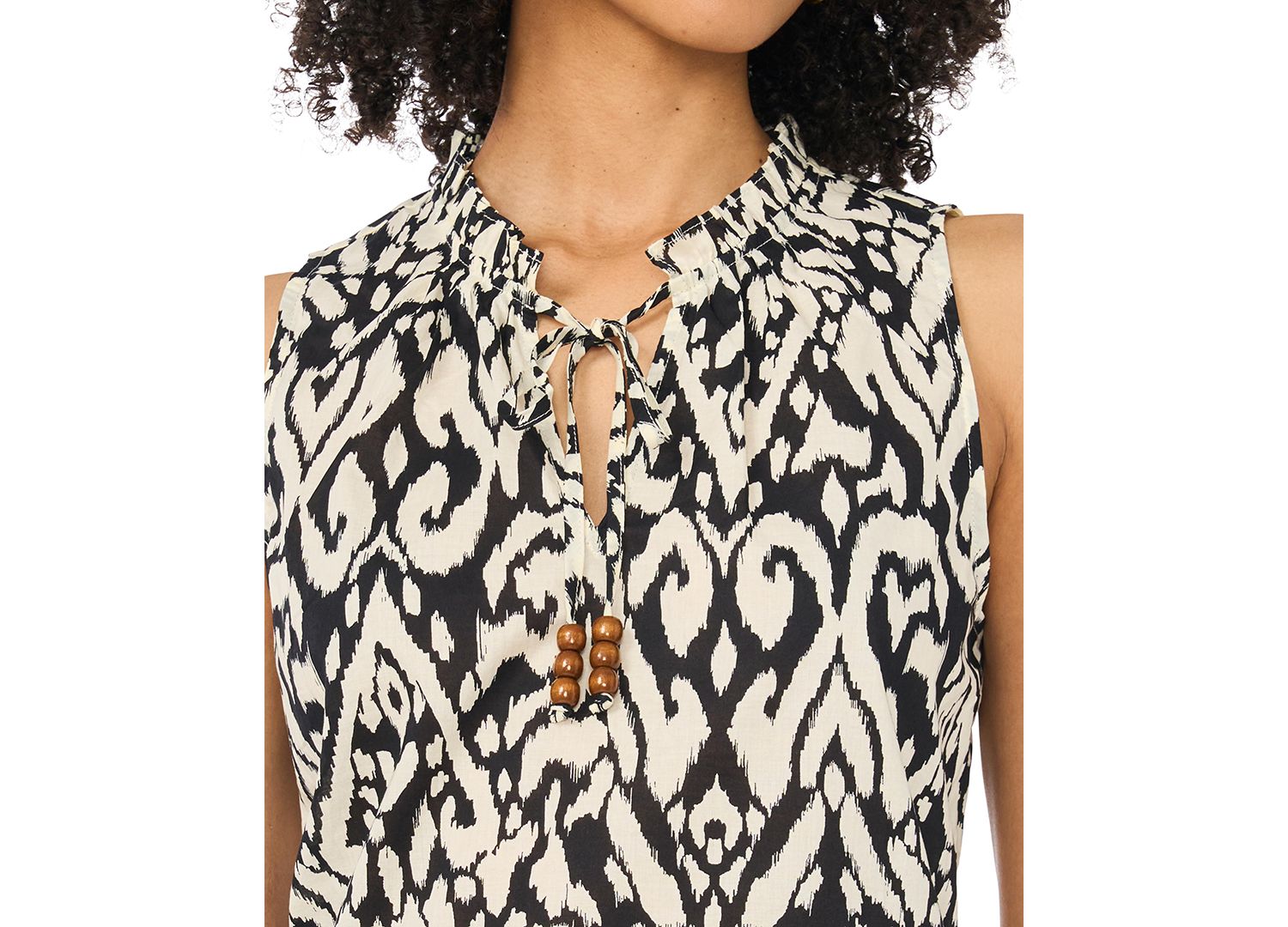 Women's V-Neck Front-Slit Top