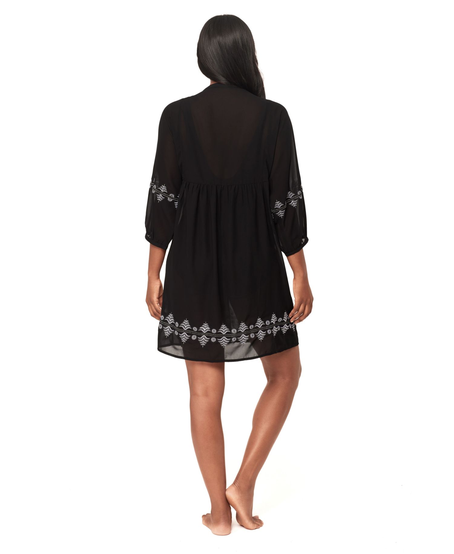 Women's Elysium V-Neck Tiered Swim Cover-Up Dress