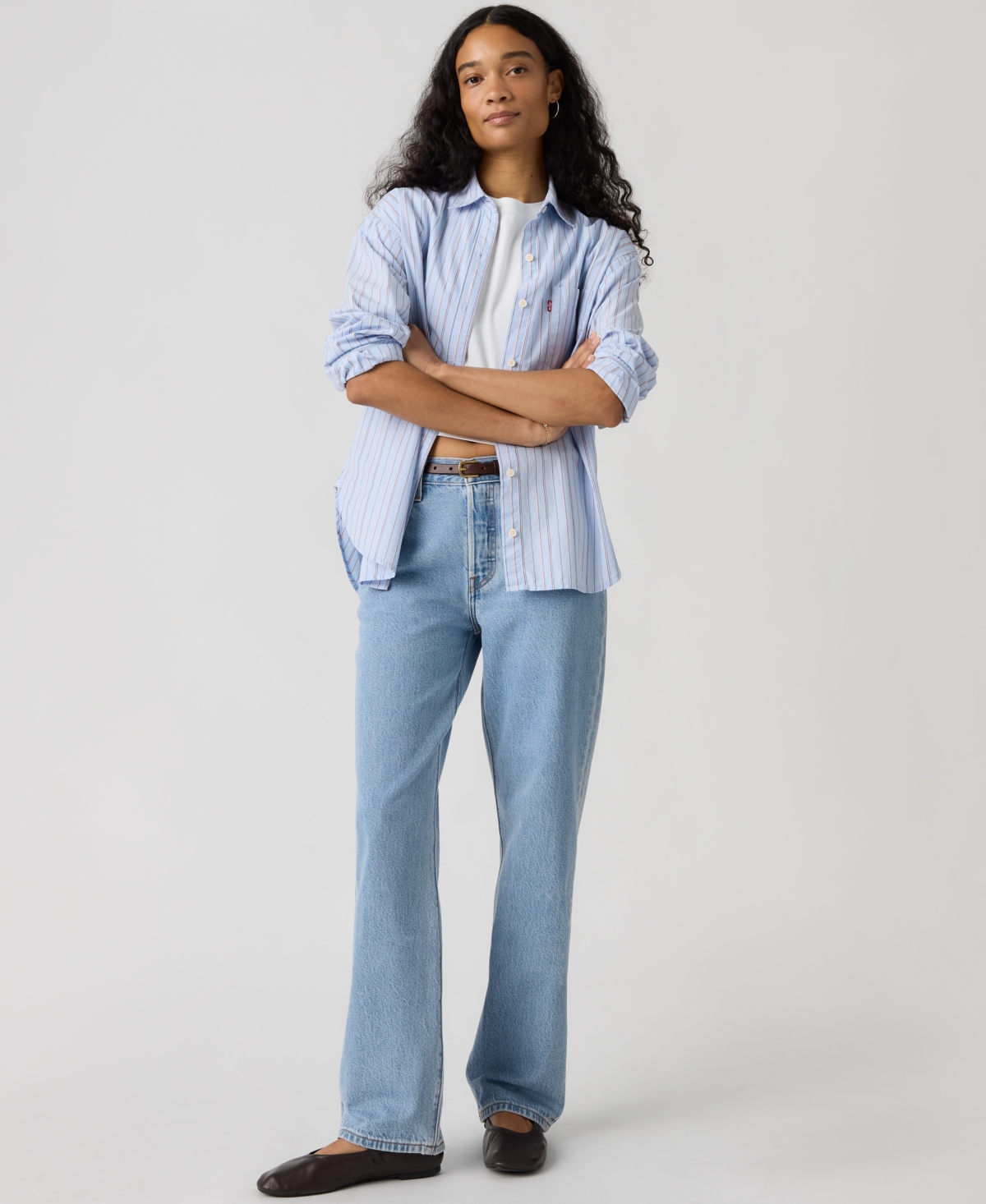 Levi's Premium Women's 501 90's Lightweight Mid-Rise Straight-Fit Jeans