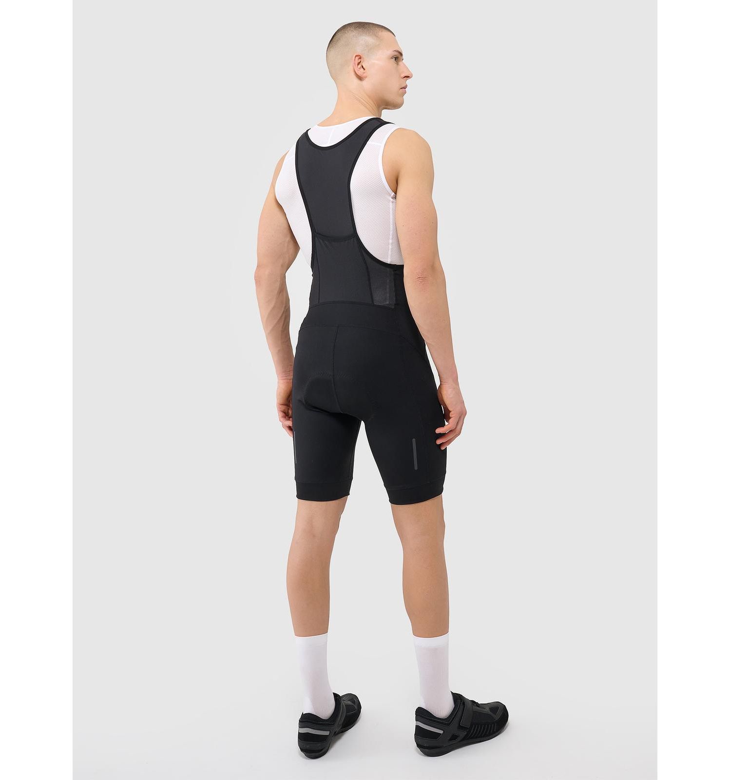 Men's Short Cycling Leggings With Gel-Foam Insert And Suspenders