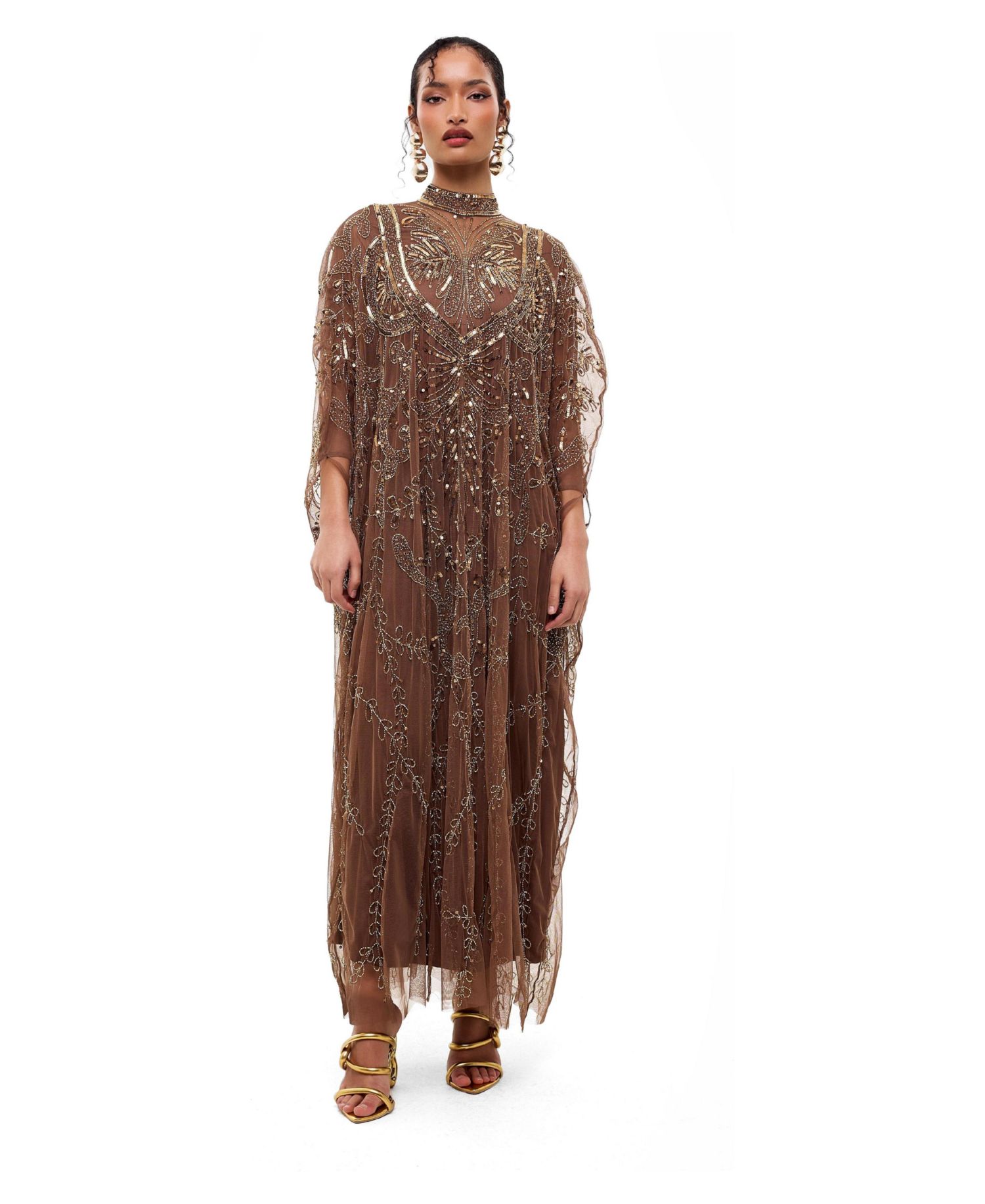 Women's Embellished Sequins Gown
