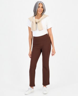 Women's Pont&eacute;-Knit Bootcut Pants