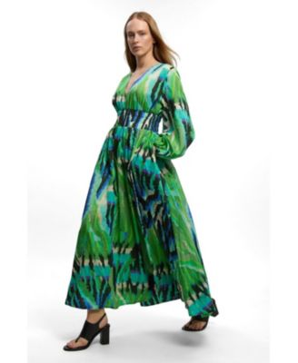 Women's Plunge V-Neck Maxi Dress