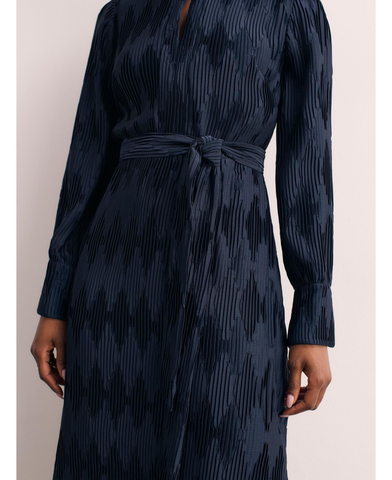 Women's Aurellie Long Sleeve Tie Waist Dress