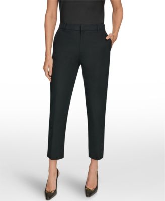 Women's Flat-Front Stretch Double-Layer Pants