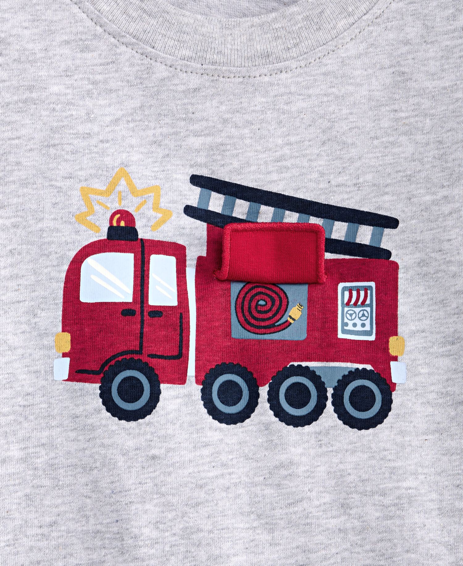 Baby Boys' 0M-24M Firetruck Cotton Romper