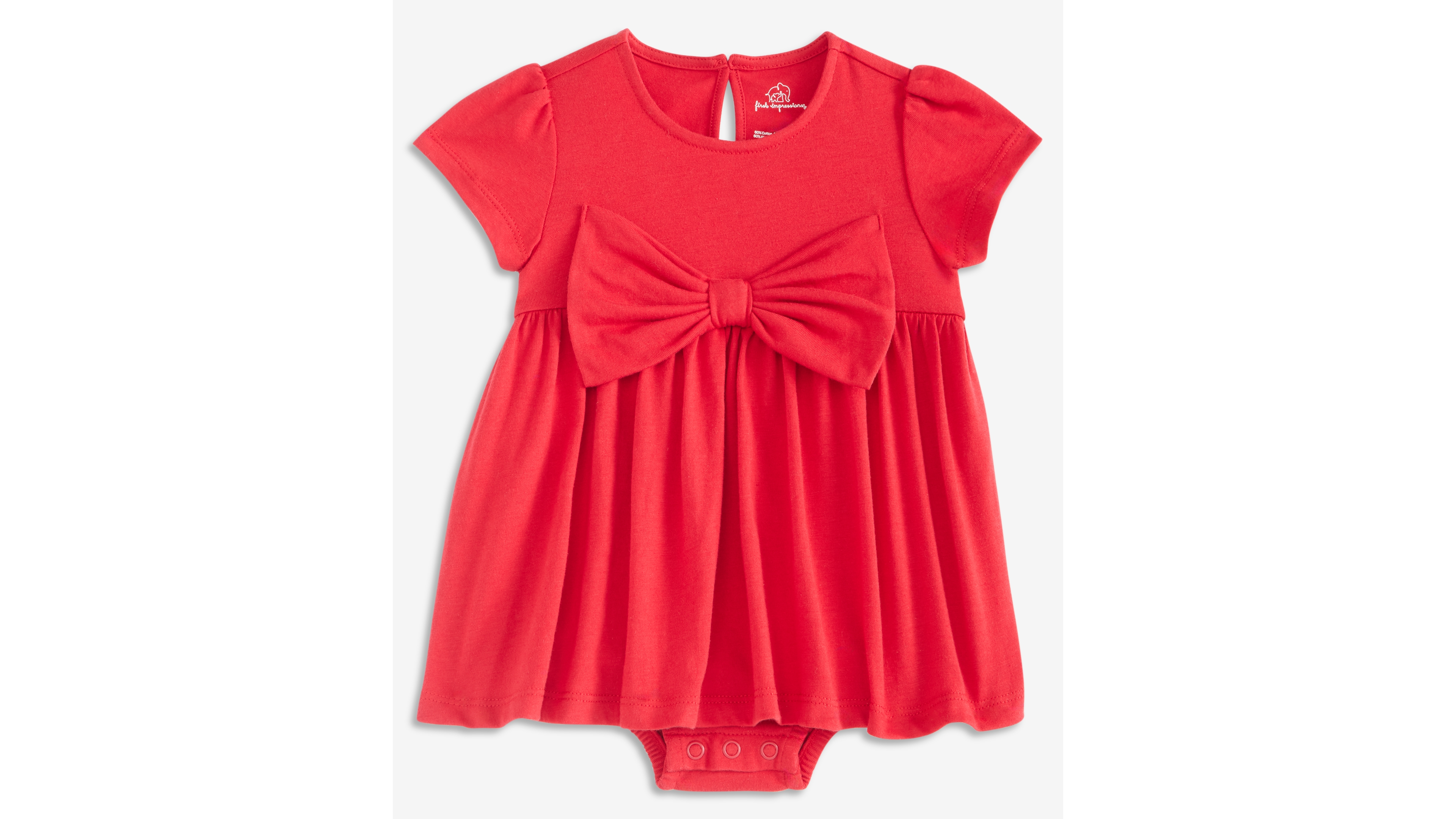 First Impressions Baby Girls' 0M-24M Bow Skirted Sunsuit, Macy's Exclusive