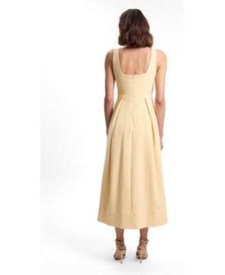 karen millen fit and flare dress Ivory Coast Petite Cotton Twill Panelled Fit And Flare Midi Dress