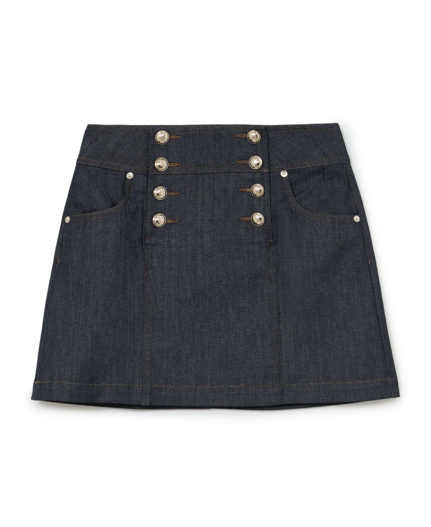 Женские юбки REISS Skylar Button Detail Denim Mini Skirts — фото 2