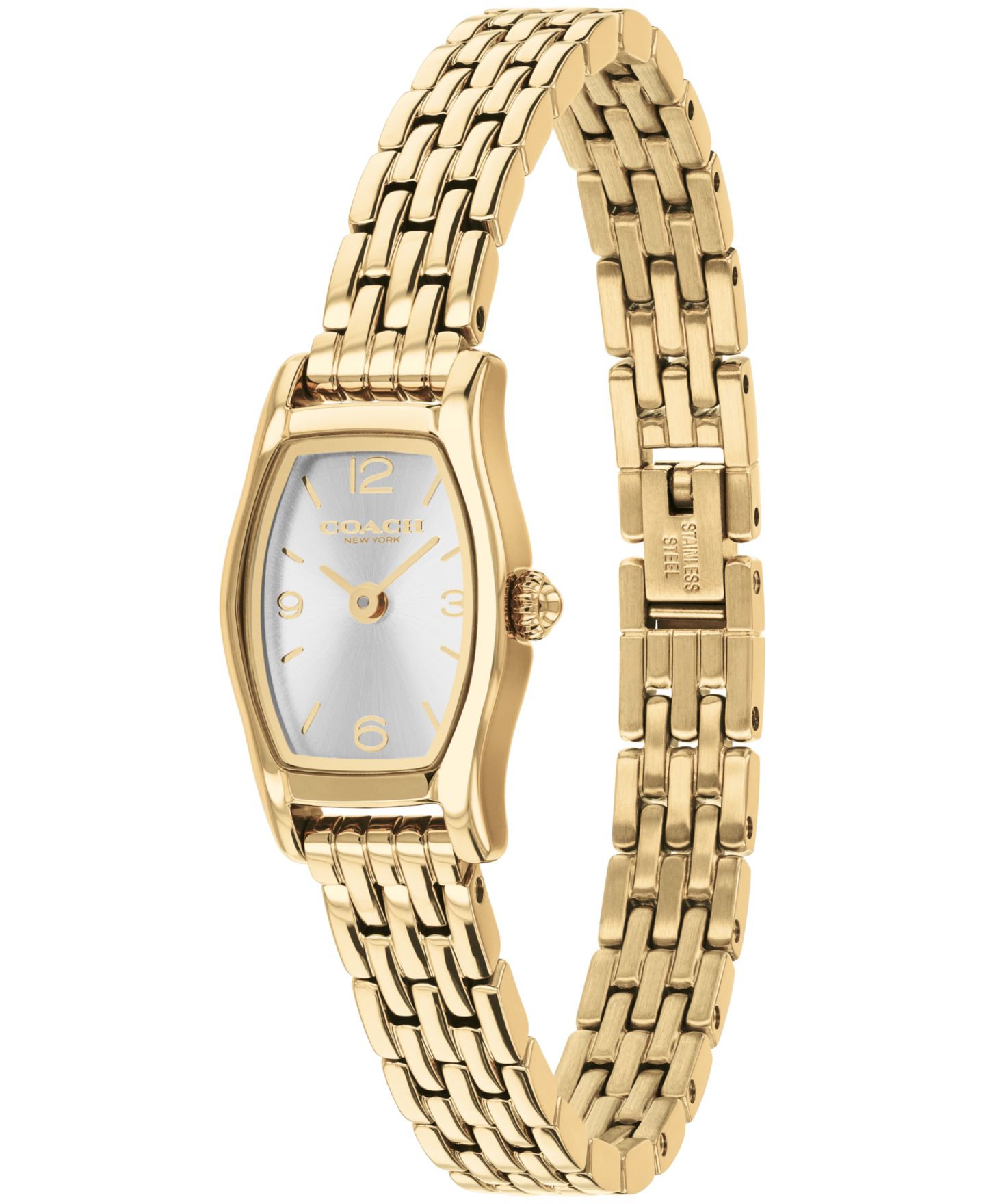 Женские часы COACH Greta Gold-Tone Stainless Steel Bracelet Watch 15.3mm — фото 3