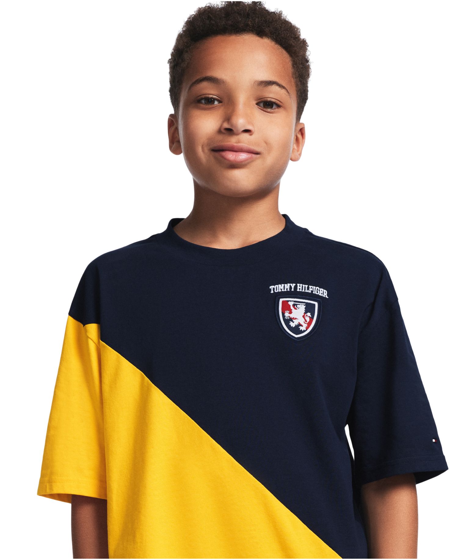 Boys' 8-20 Color-Blocked Logo Graphic T-Shirt
