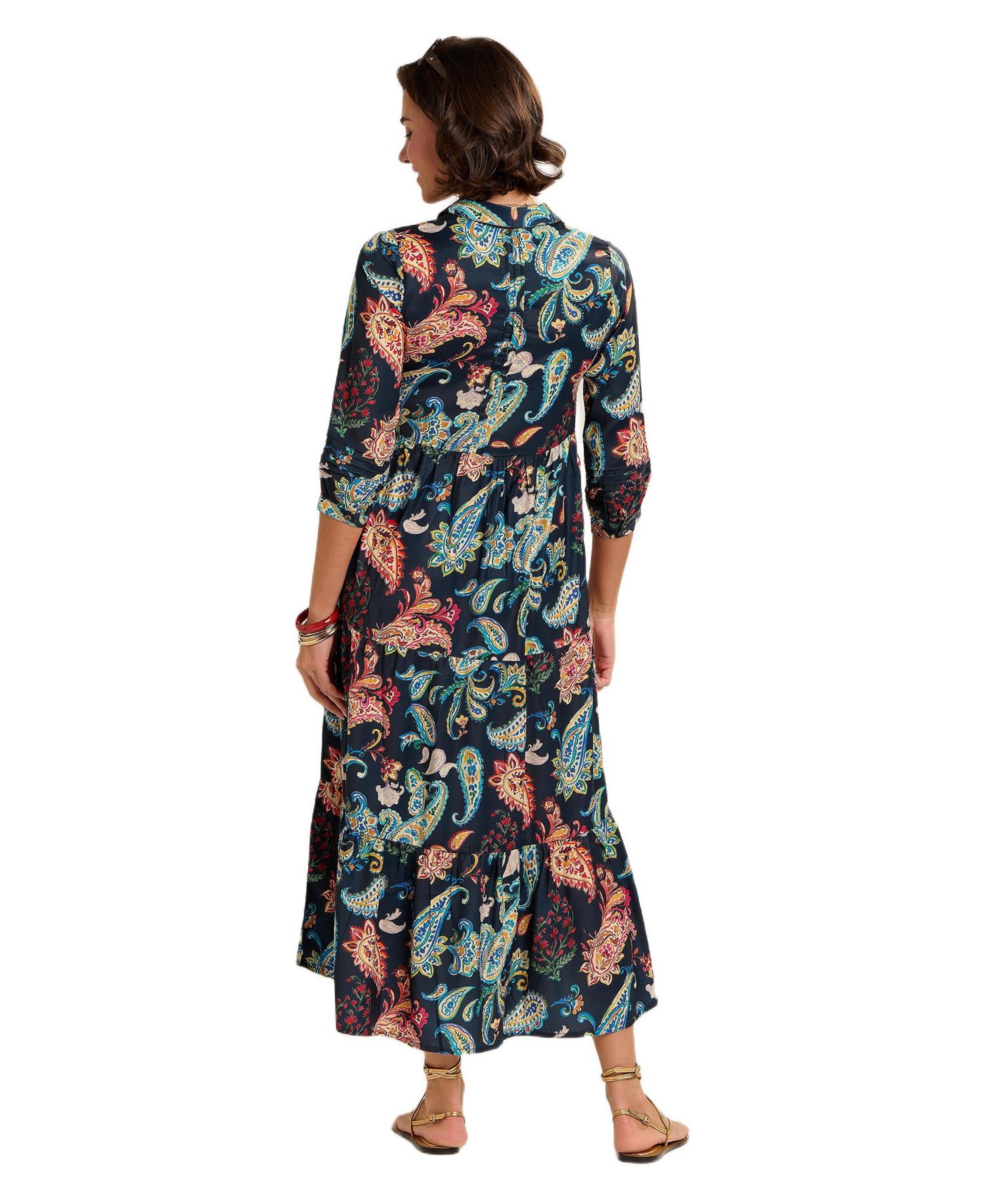 Women's Estrella Sculpted Collar Maxi Dress