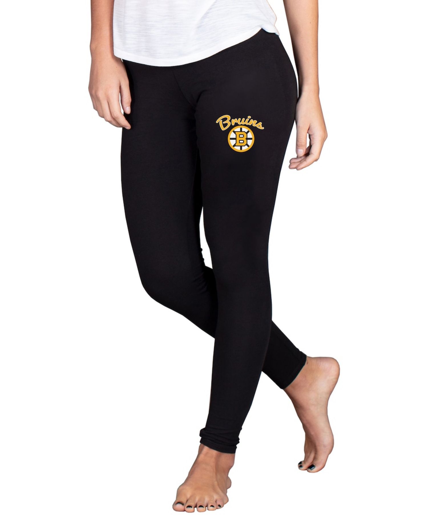 Women's Black Boston Bruins Fraction Leggings