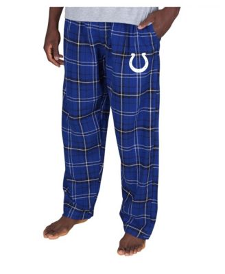 Men's Royal Indianapolis Colts Ultimate Plaid Flannel Pants