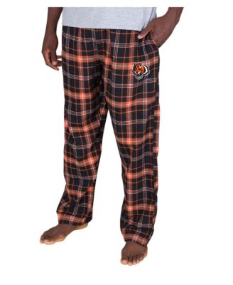 Men's Black Cincinnati Bengals Ultimate Plaid Flannel Pants