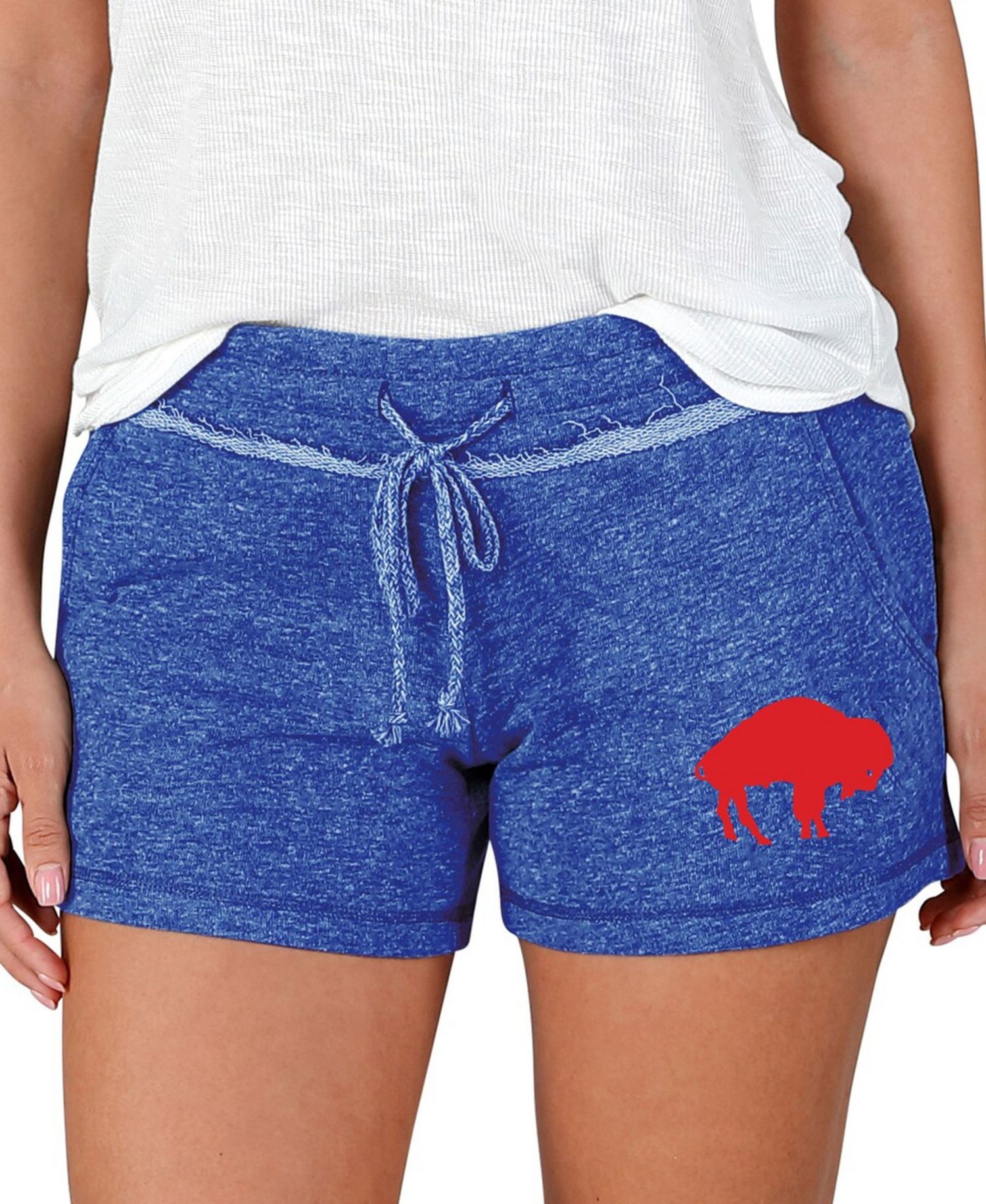 Women's Royal Buffalo Bills Mainstream Terry Lounge Shorts