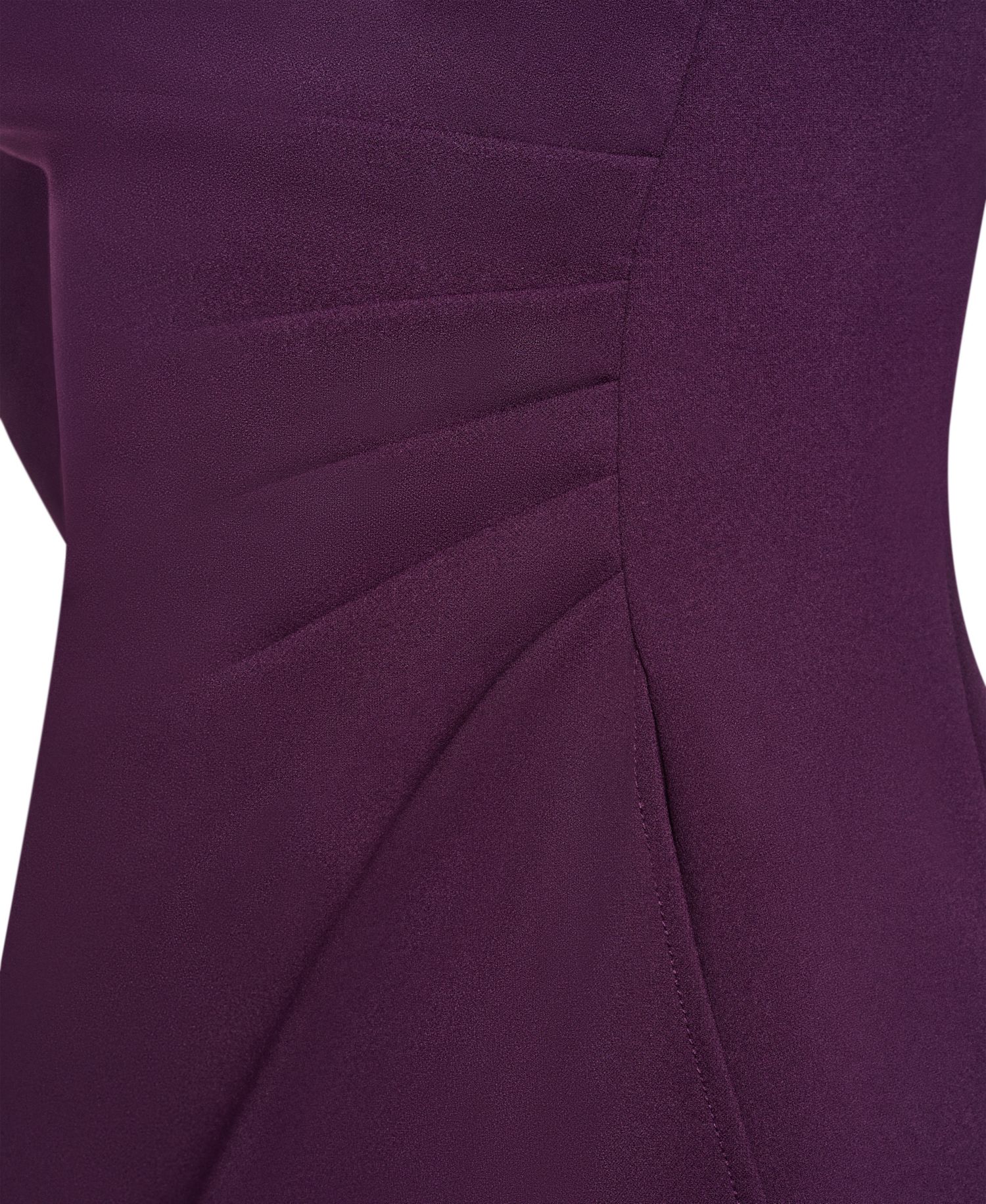 Women's Boat Neck Ruched Sheath Dress