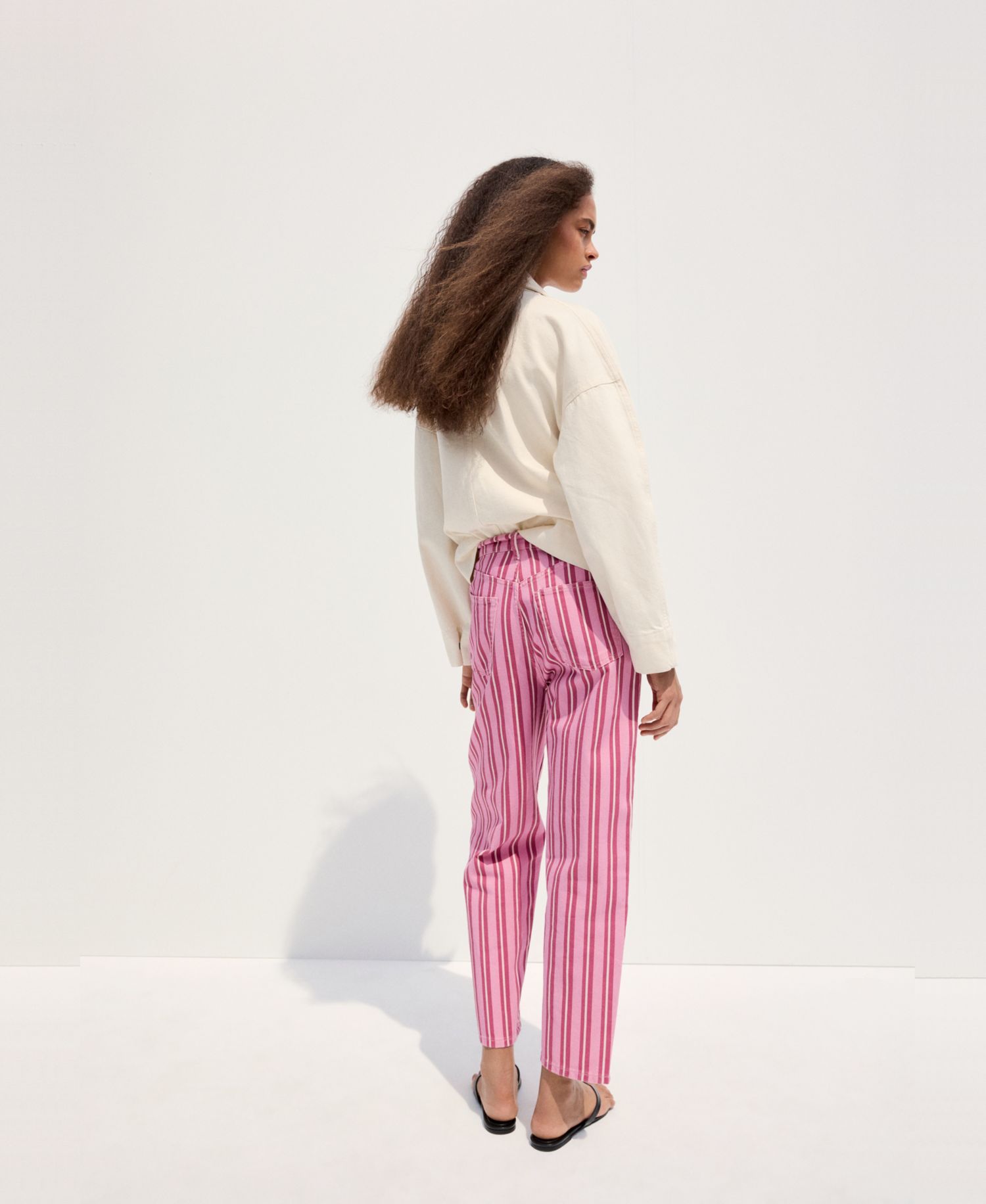 Women's Straight-Fit Striped Jeans