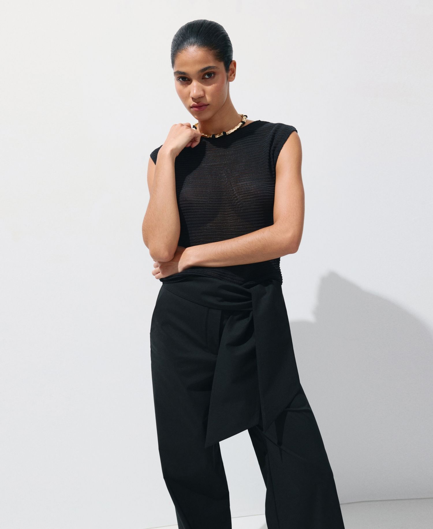 Women's Bow Straight Pants