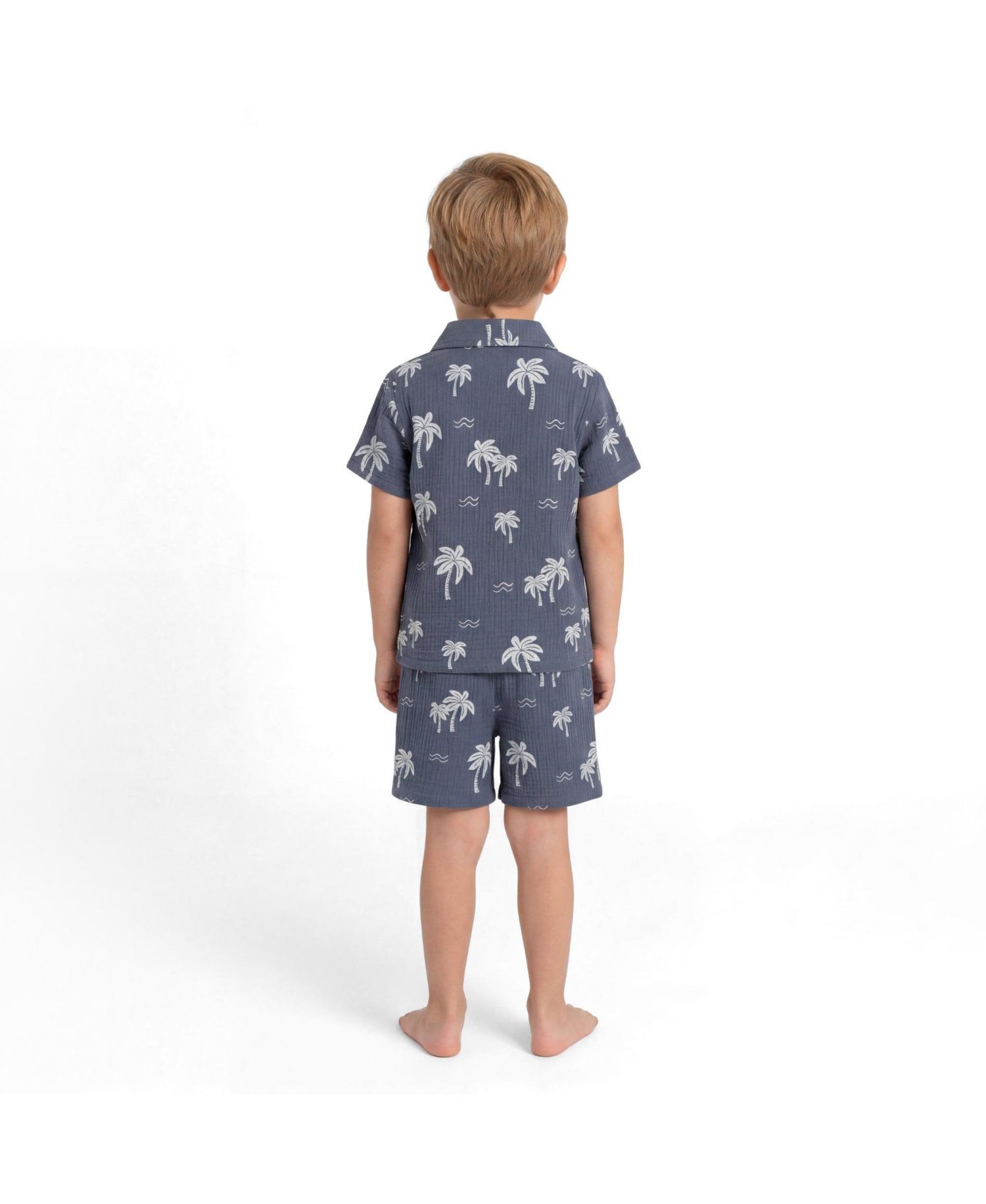 Big Boys Little/Big Tropical Palm Tree Gauze Set