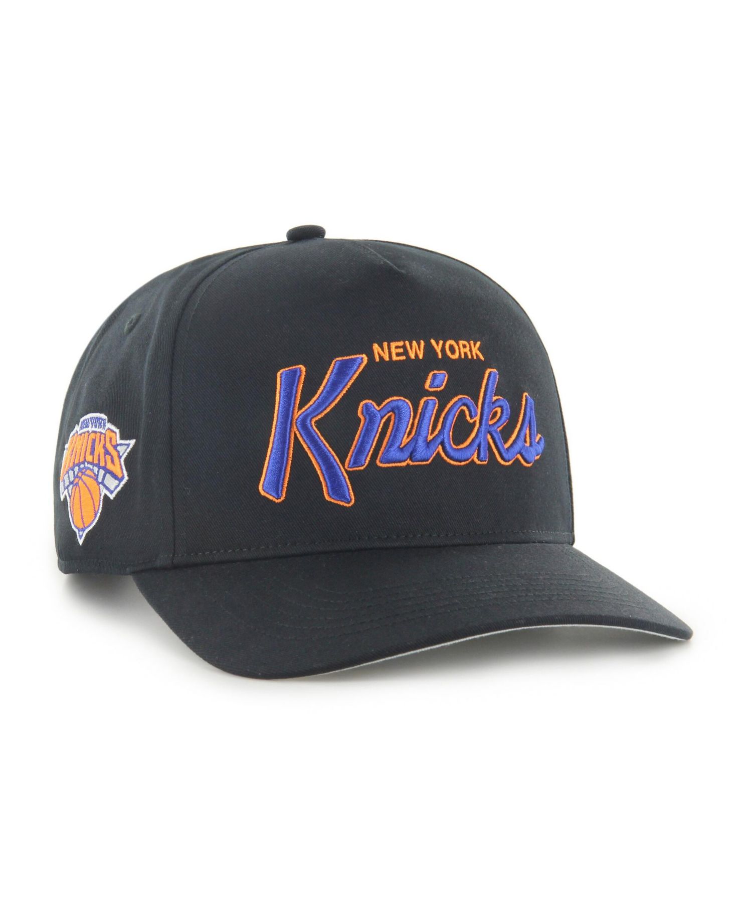 Men's Black New York Knicks Crosstown Hitch Adjustable Hat