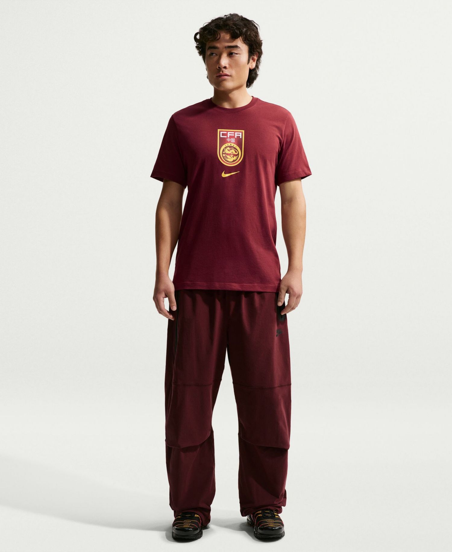 Men's Red China National Team Crest T-Shirt