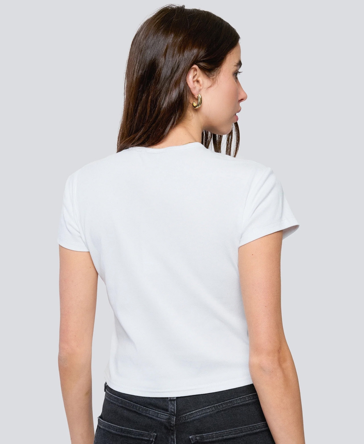 Hype and Vice Women's White New York Knicks Cropped Baby T-Shirt