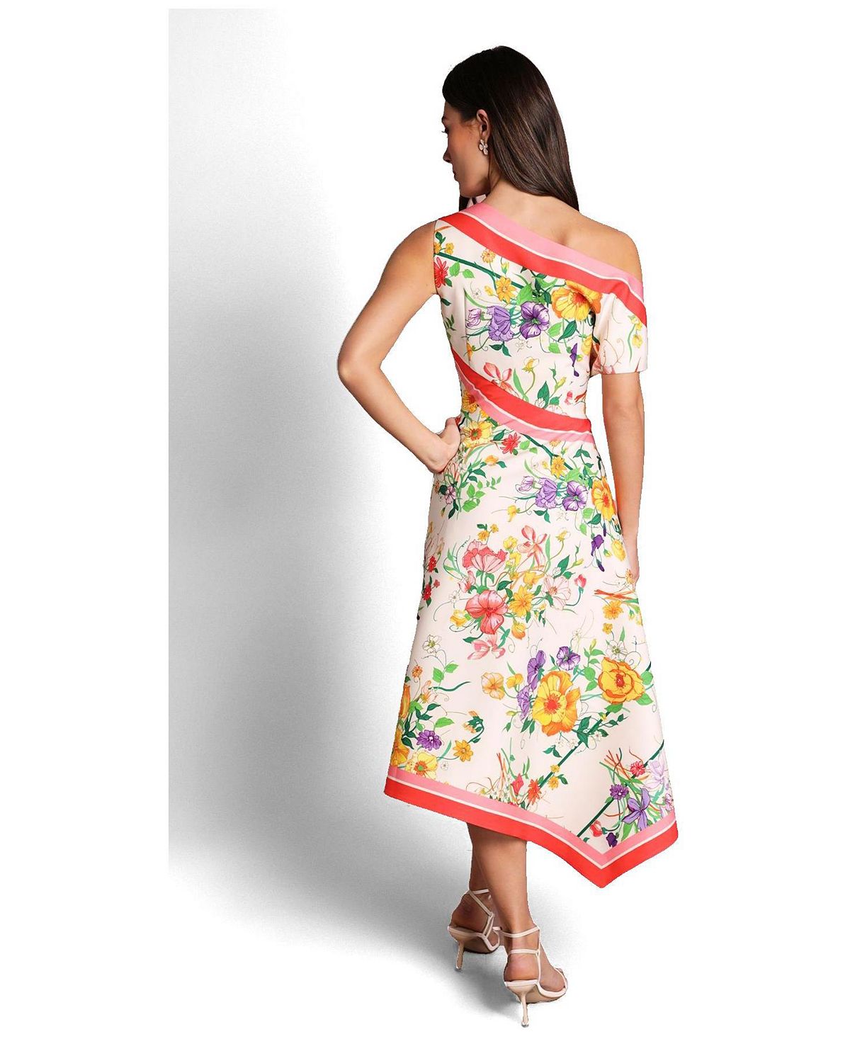 Coast Women's Off Shoulder Satin Midi Dress view 3 — MAYCSS fashion products