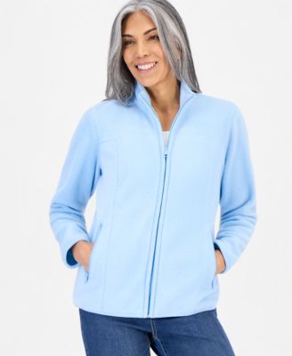 Petite Polar Fleece Zip-Front Jacket