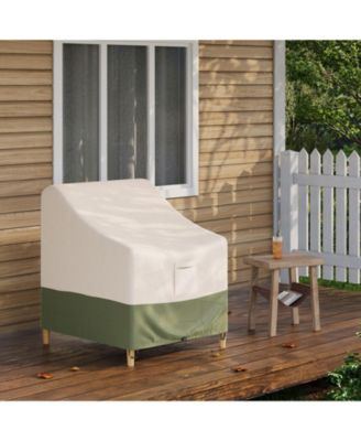 Waterproof Outdoor Chair Cover 1 Pack Heavy Duty Wicker Swivel Chair Cover for Garden, Lawn or Backyard, Fits 32"W x 35"D x 36"H