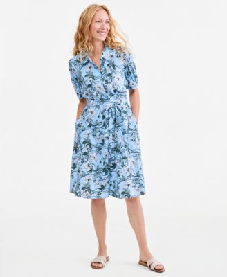 Women's Printed Shirt Dress