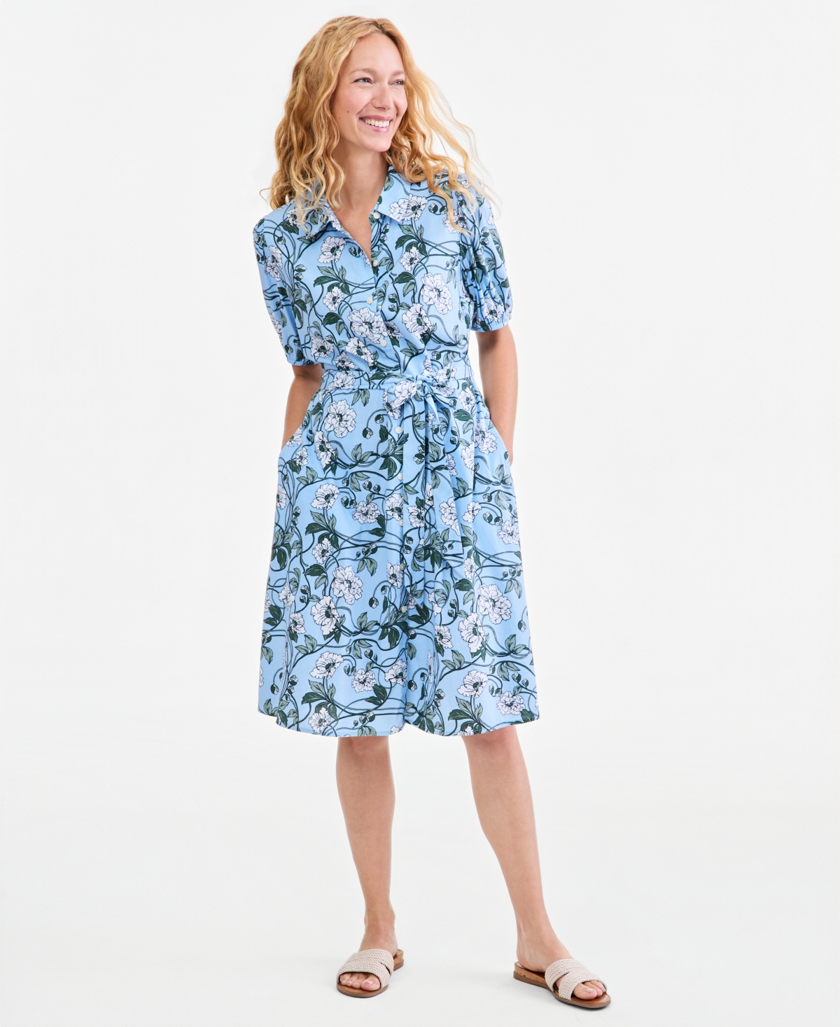 Style & Co Women's Printed Shirt Dress, Macy's Exclusive