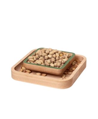 Pistachio Pedestal Nut Bowl