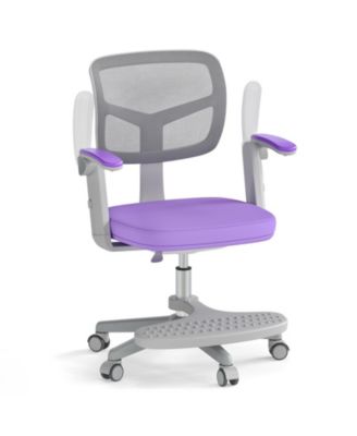 Children Desk Chair with Adjustable Height, Armrest and Footrest for Study Room Use