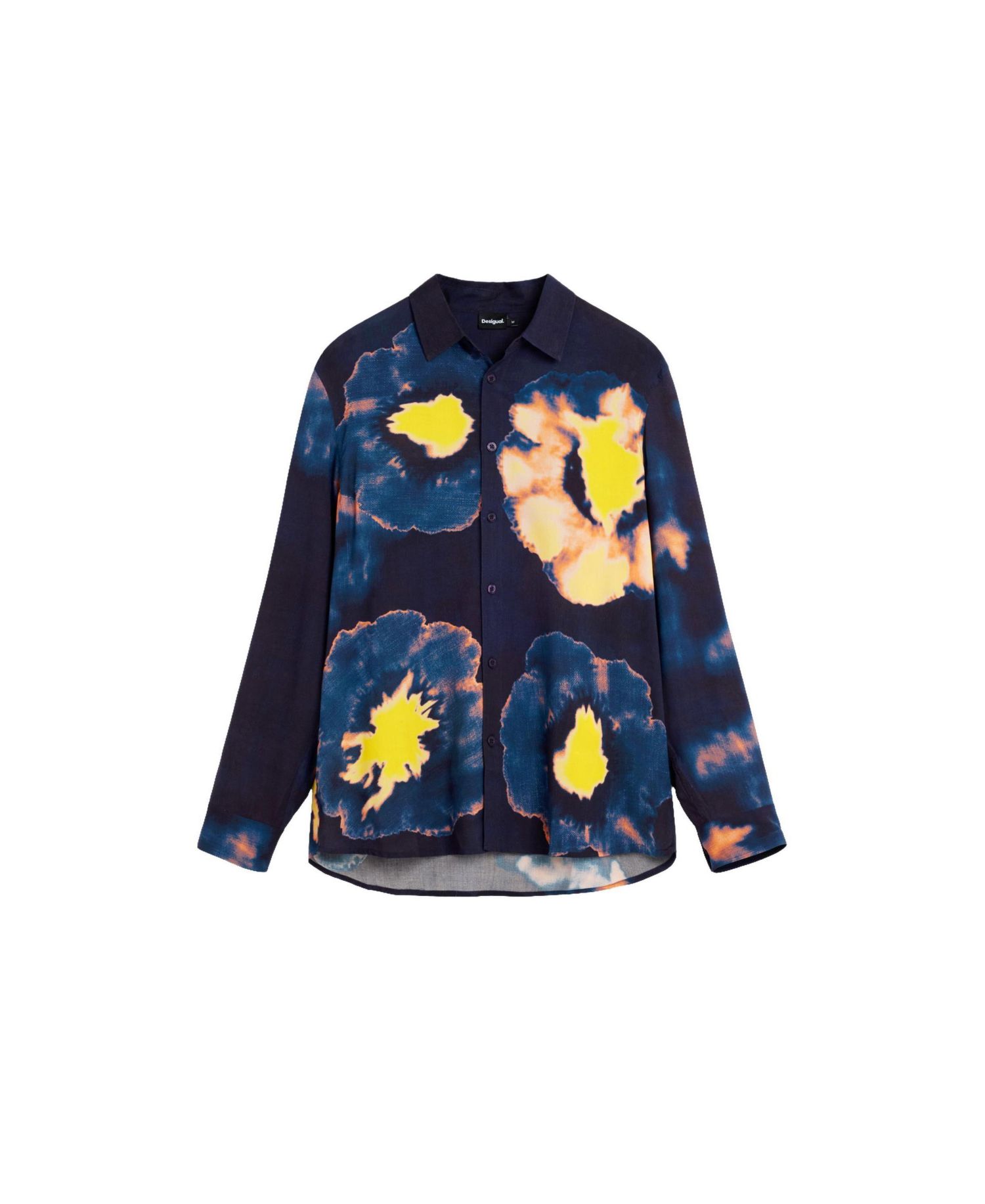 Men's Long-sleeved floral shirt