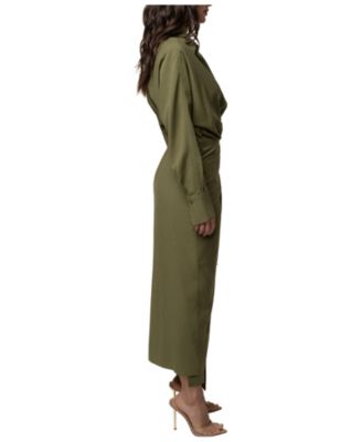 macy's olive green dress Women's Green Semi-Formal Cocktail & Party Dresses