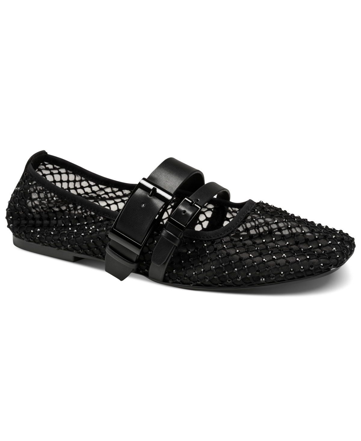 Dkny Women's Dade Mesh Buckle Ballet Flats