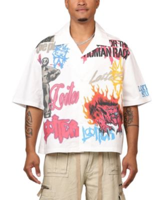 Men's Scrap Book Button Up Shirt
