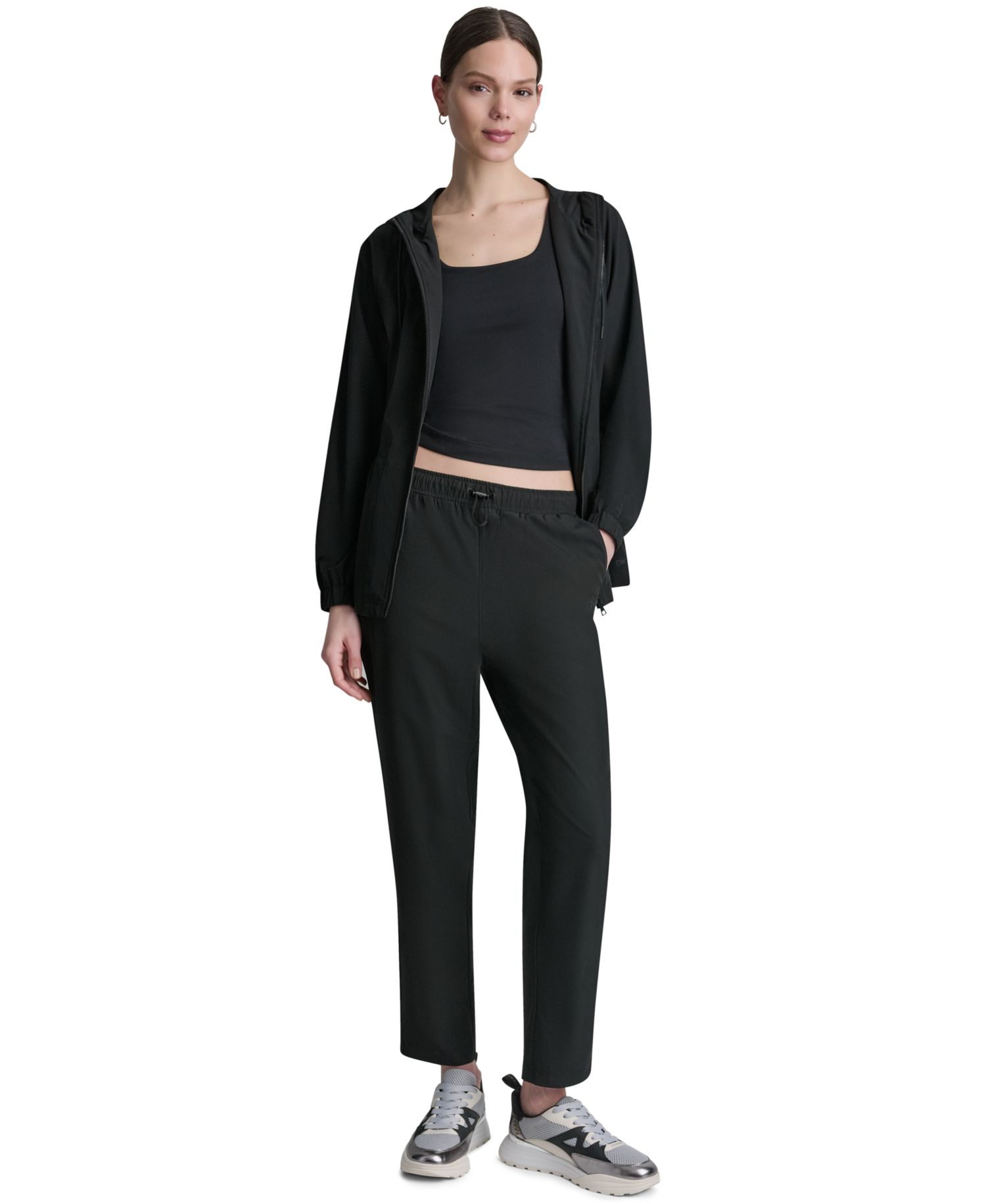 Women's High-Rise Tapered Straight-Leg Pants