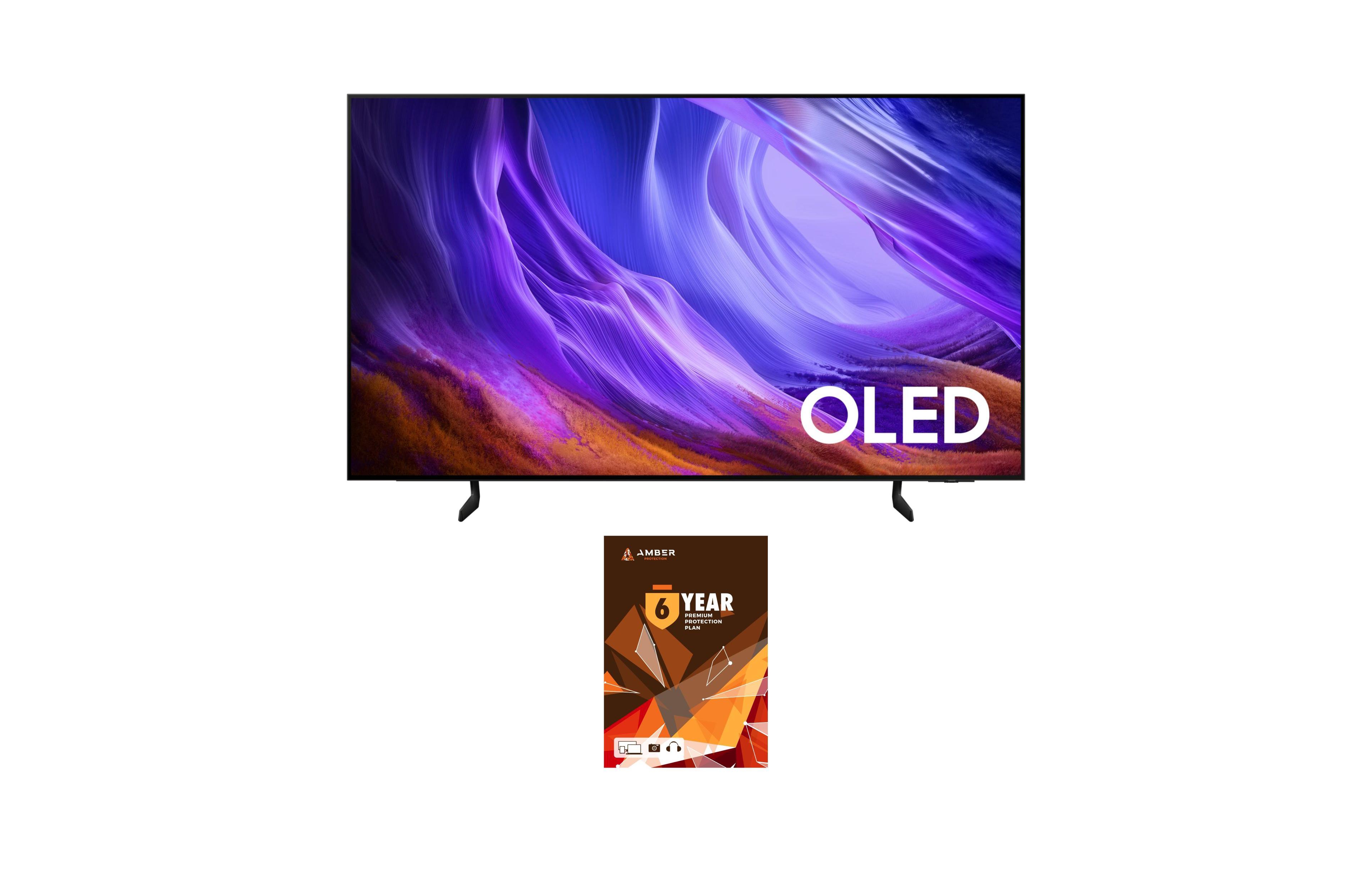 Samsung QN55S85HAEXZA 55" 4K Oled Smart Tv with Dolby Atmos with a 6 Year Amber Protection Plan (2026)