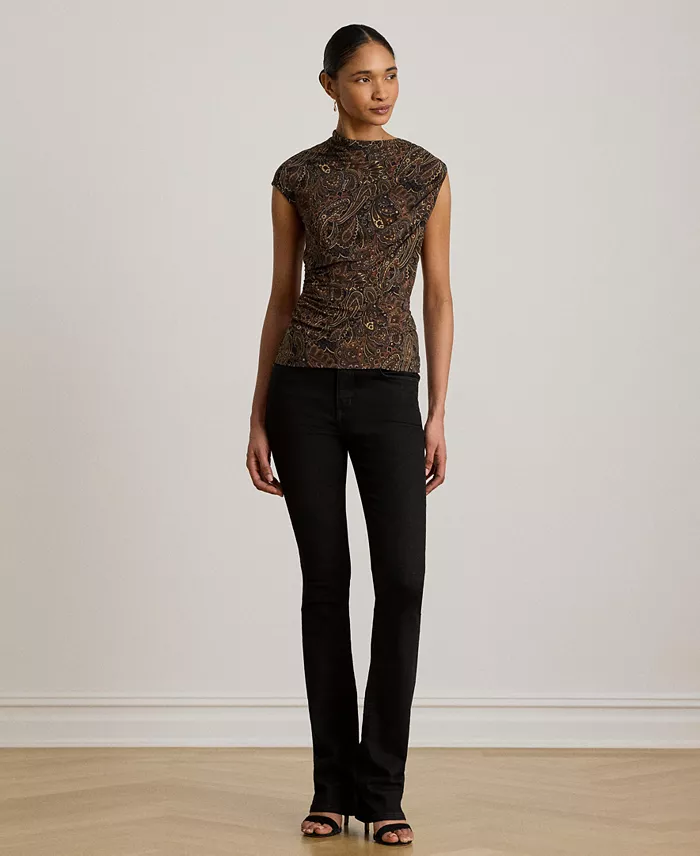 Women's Paisley Shirred Top - thumbnail 2