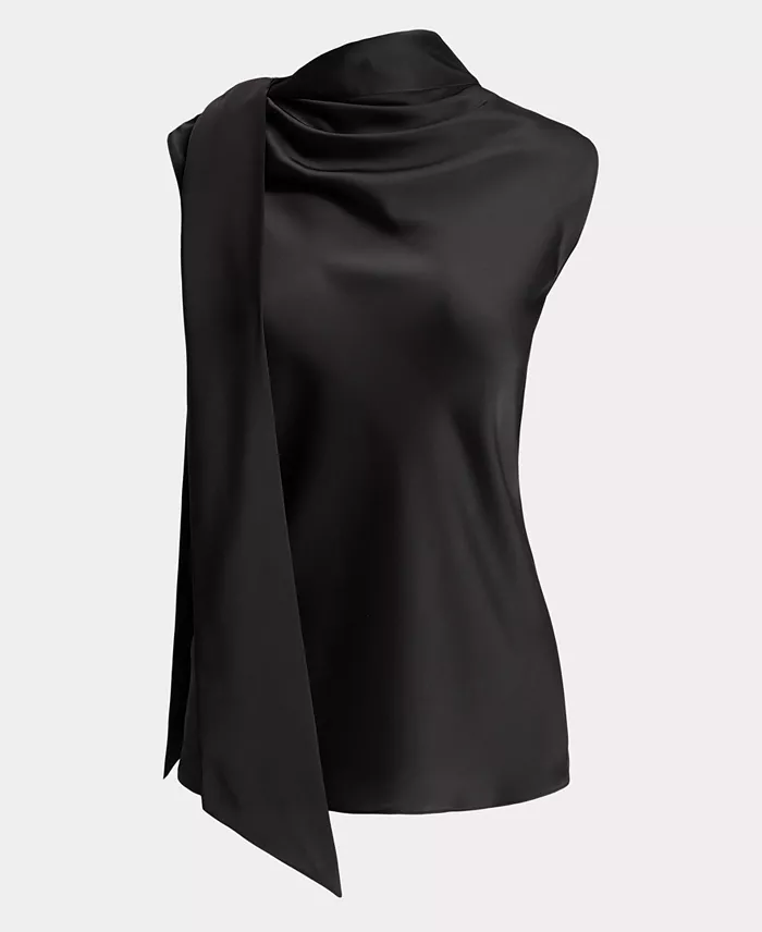 Women's Tie-Neck Sleeveless Blouse - thumbnail 7
