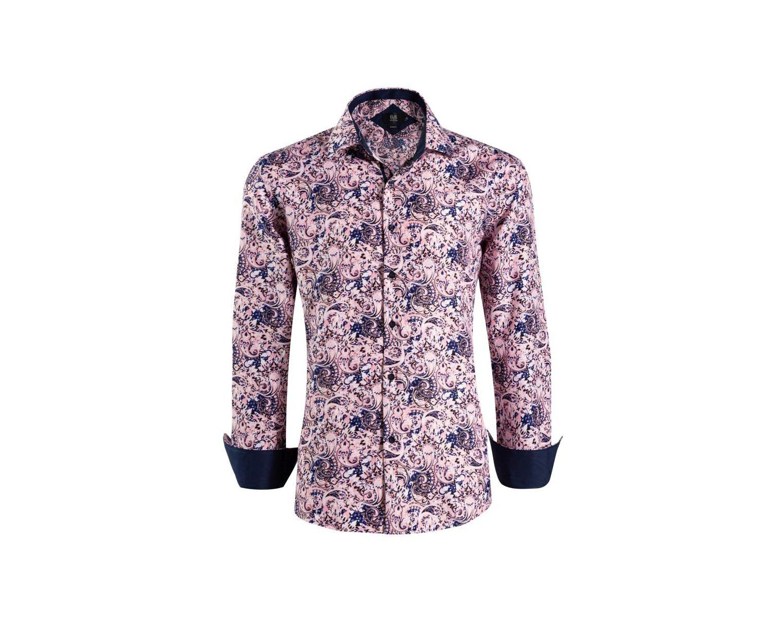 Men's Slim Fit Stylish Paisley Print Shirt