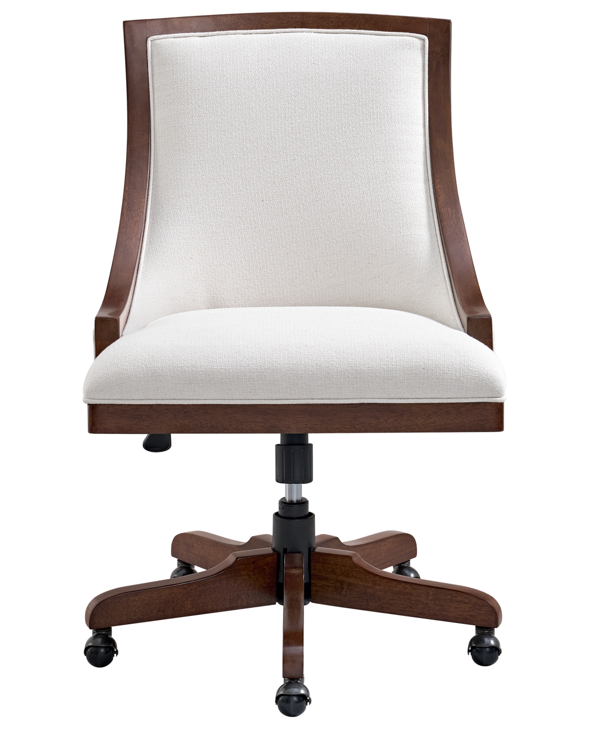 Macy's Nelman 39" Wood Desk Chair In Multi