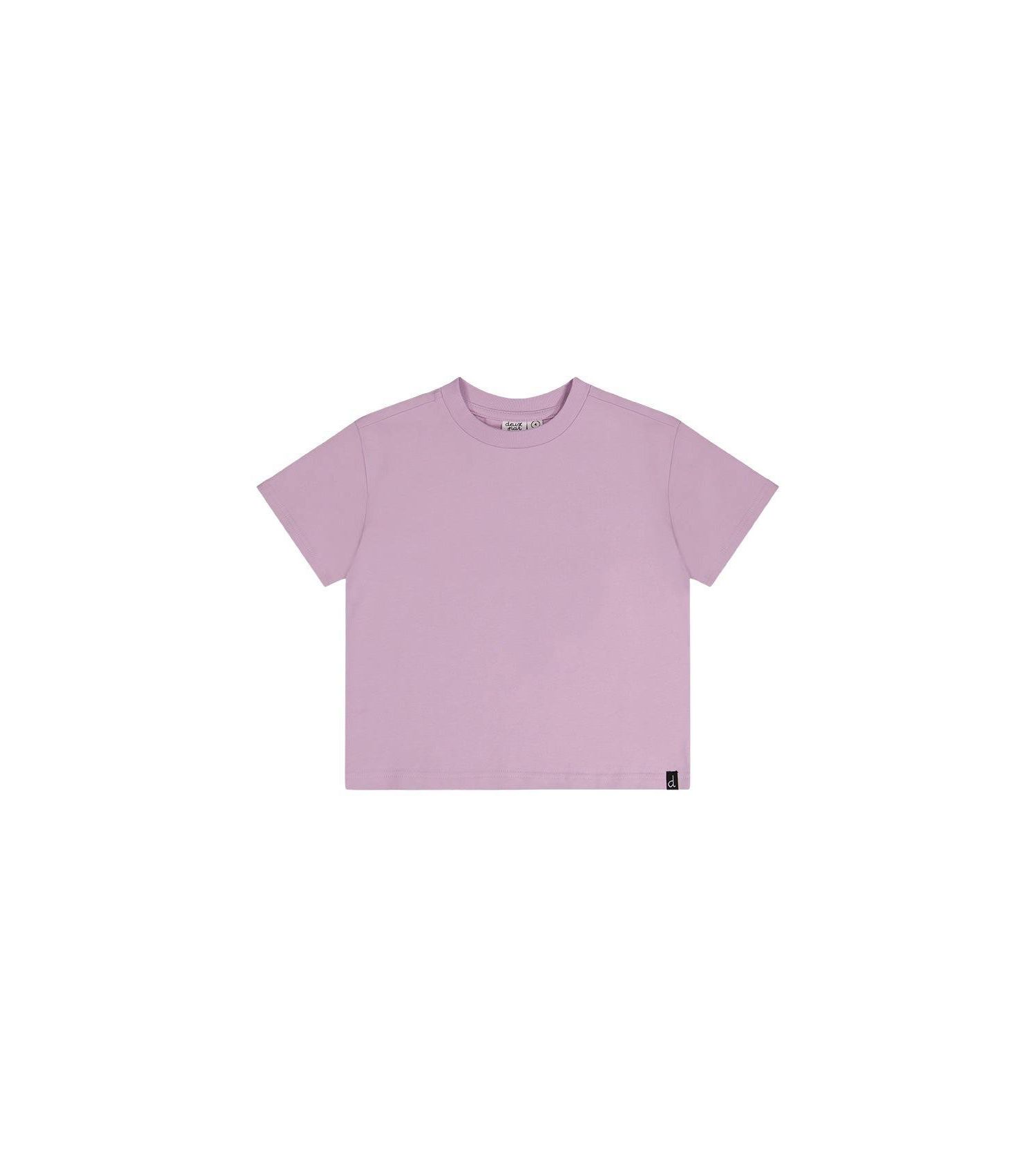 Big Girls 6-14 Heavy Jersey Wide Short Sleeve T-Shirt Mauve