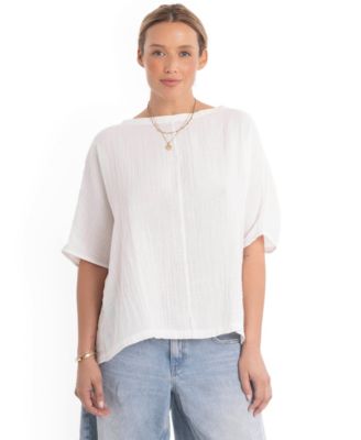 Women's Ocean+Main Square Gauze Top