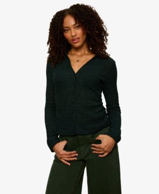 Petite Juno Textured Button-Front Shirt